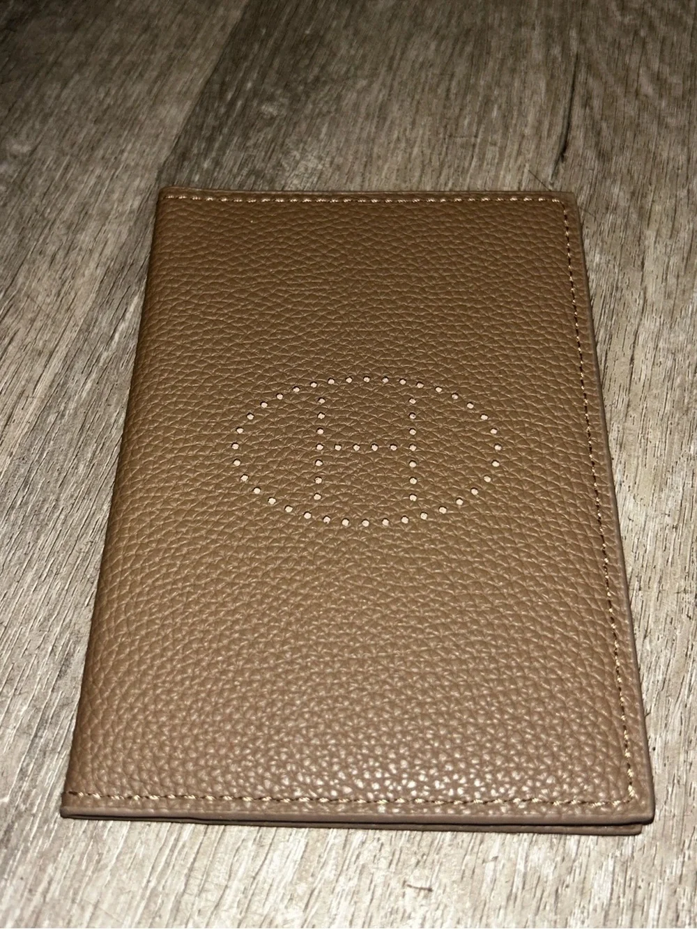 Faux Tan Leather Passport Holder - unisex Accessories